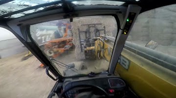 Loading A Straw Lorry, JCB 535.95, Burden Bros