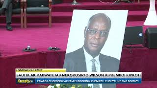 Memorial service for the late Wilson Kipkoti