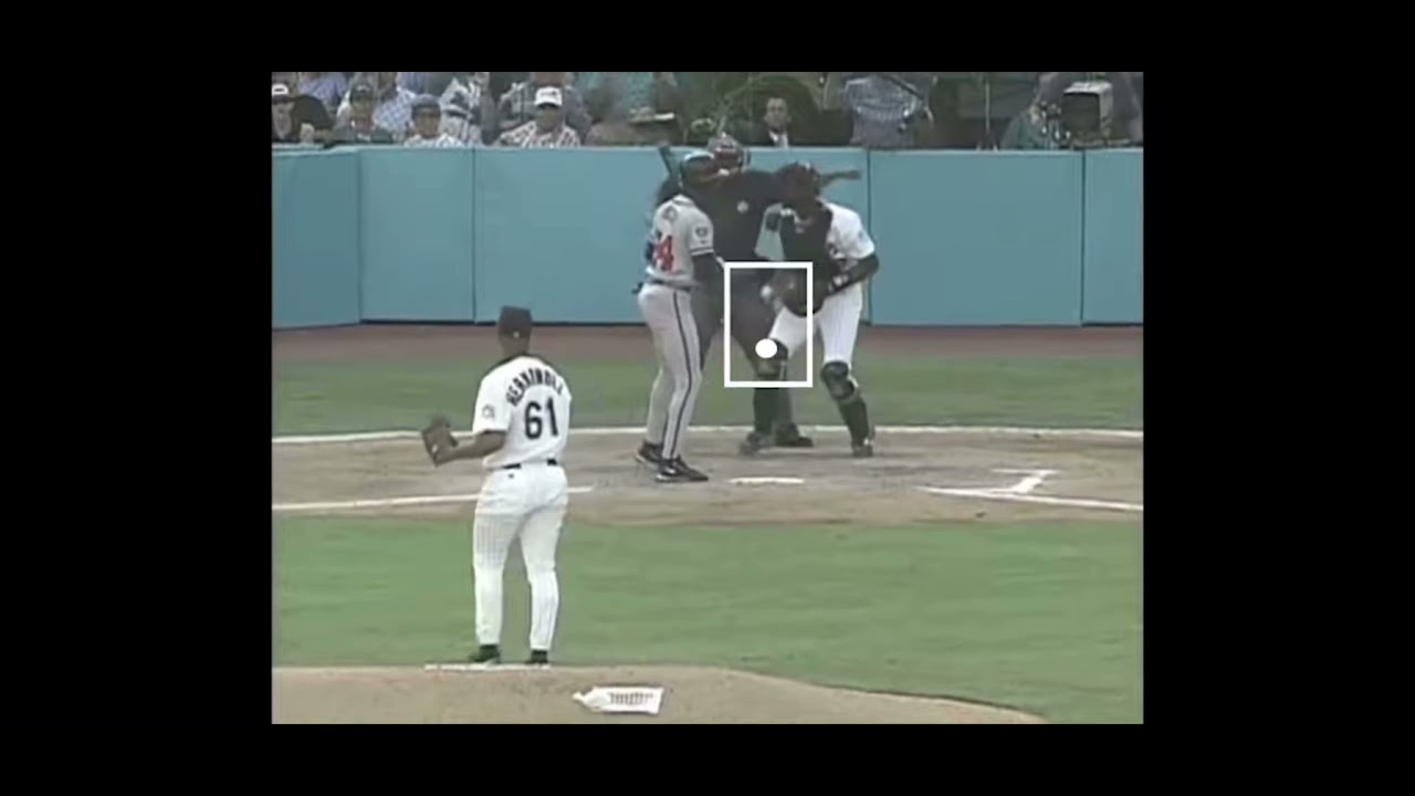 Livan Hernandez’s strike zone 1997, one of the worst strike zones ever
