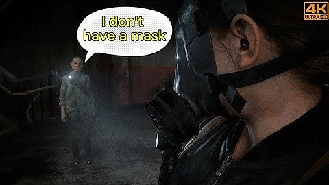 Abby finding gas mask | The Last of Us Part 2 Remastered 4k 60FPS