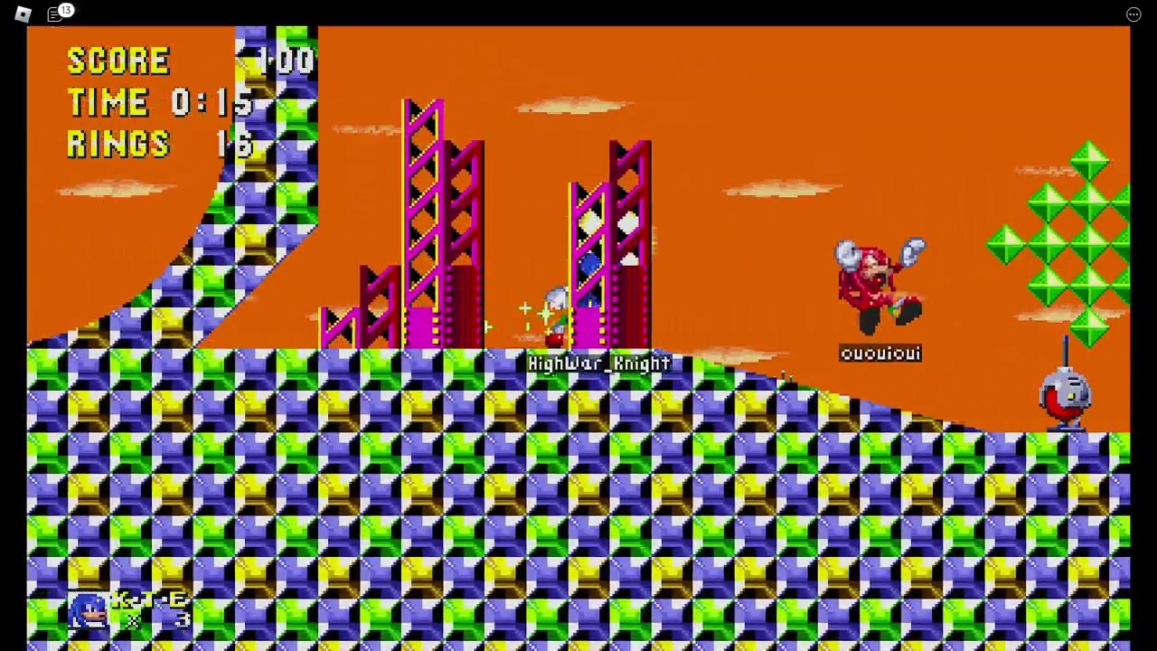 Classic Sonic Simulator V11.1 - Oil Gates Zone Act 1. [WIP] (By: 