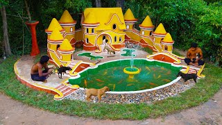 Build Graceful Puppy Villa & Beautiful Aquarium