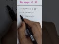 The Magic of 37     #maths #doyouknow