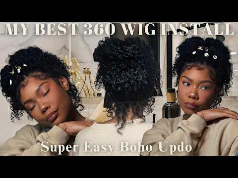 Step-by-Step 360 Lace Wig Install & Updo ft Ashimary Hair