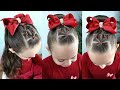 Penteado Infantil fácil com coque | Easy hairstyle with rubber band for girl | Coiffures simples