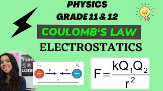 Coulomb's Law Electrostatics grade 11 and 12