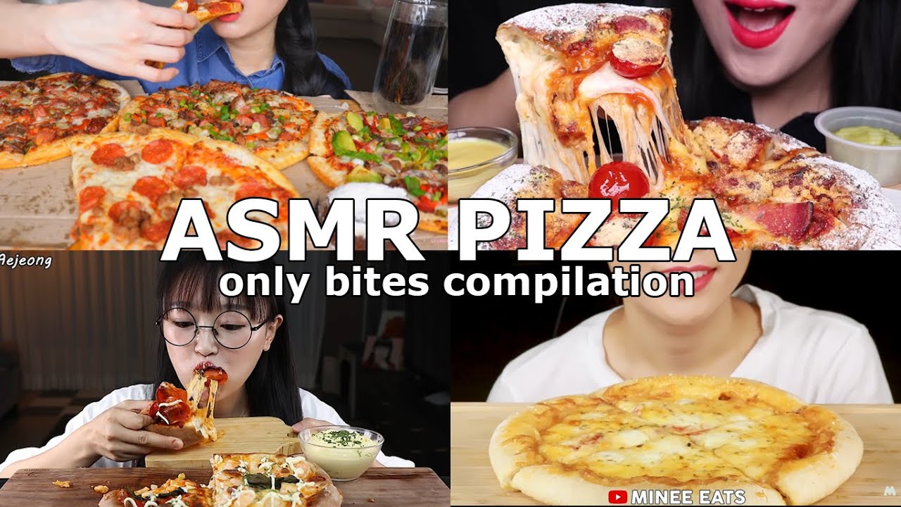 ASMR PIZZA COMPILATION *ONLY BITES*