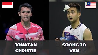 Jonatan Christie (INA) vs Soong Jo Ven (MAS) | Badminton Highlight