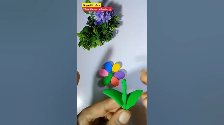 DIY clay flower pot 🌺 | Clay Art #shorts #viral #youtubeshorts #diy #art #trending #bts #asmr #craft