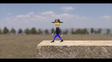 WALKİNG MAN 3D ANİMATİON