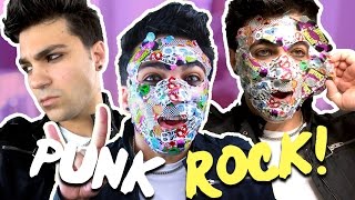 100 LAYERS OF BANDAGES ON MY FACE: PUNK ROCK EDITION | Daniel Coz