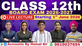 Class 12th Board Exam 2026-2027 | Zero to Hero 5.0 | 12th Commerce | All Subjects Live Class