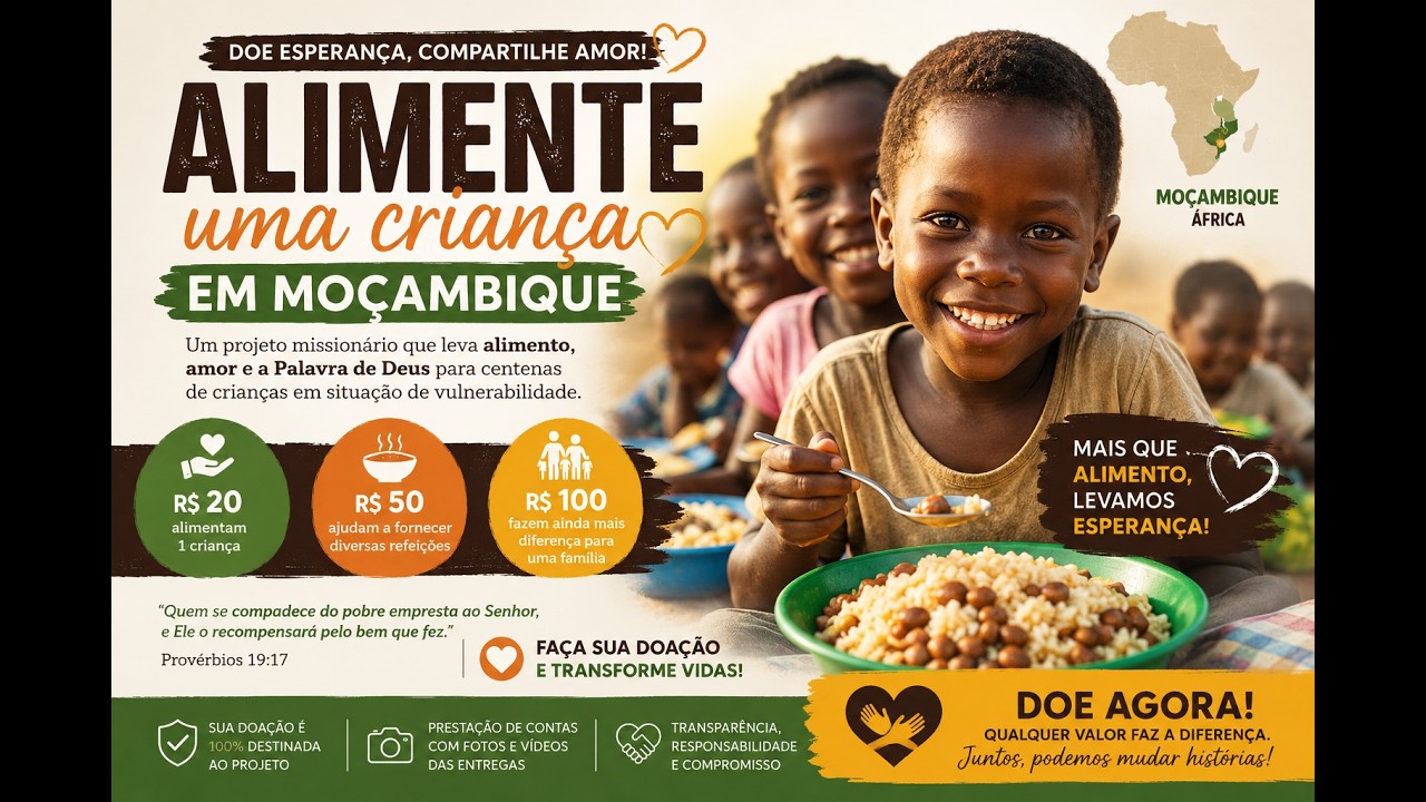 🙏 Ajude a Levar Alimento e Esperança às Crianças de Moçambique