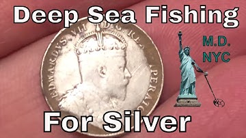 Deep Sea Fishing For Silver: Metal Detecting NYC (Minelab E-Trac)