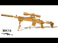 Wood Carving - Make Gun MK14 In Pubg - Woodworking Art