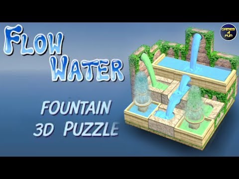 Flow Water Fountain 3D Puzzle - GAMEPLAY WALKTHROUGH