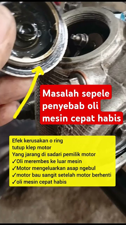 Penyebab oli mesin cepat habis di motor mio #shorts #yamahamiosporty
