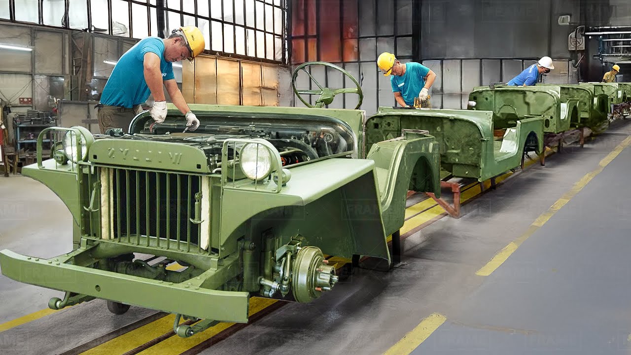 How the Philippines Still Builds WW2 Willys Jeep Parts Inside Giant Factory - Production Line