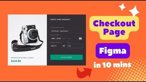 How To Make Credit Card Checkout Page Design | Figma tutorial for Beginners I In Hindi