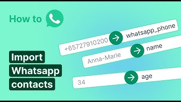 How to import Whatsapp contacts to Chatfuel