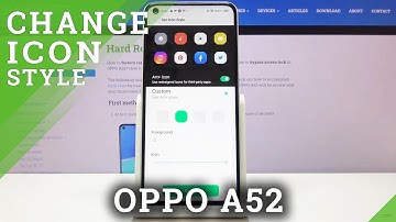 How to Customize Shortcuts in OPPO A52 - Change Icons Shape
