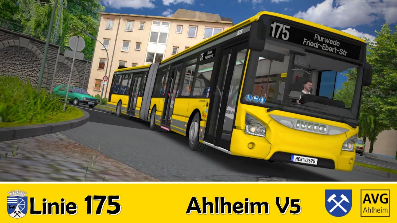 OMSI 2 Ahlheim V5 | Neue Linie 175 im Iveco Gelenkbus 🚌 | #1294
