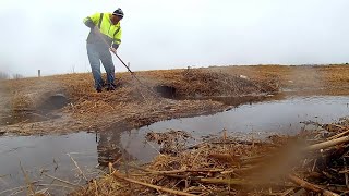 I Unclogged This PACKED Culvert!