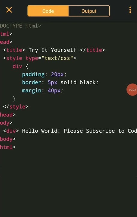 How to create a square using HTML and CSS - YouTube