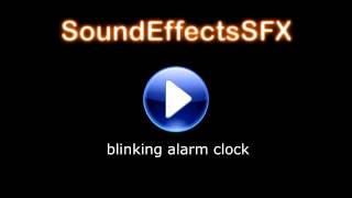 blinking alarm clock Sound Effects