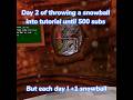 Day 2 - Throwing snowball into tutorial until 500 subs | #vr #gorillatag #christmas2023 #fyp