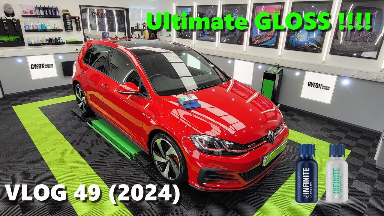 «Превращение VW Golf GTI 2019 года в блестящего монстра с помощью керамических покрытий Gyeon — п...
