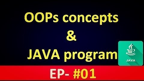 Java Tutorial 1:  OOPs Concepts and Simple Hello World Program in JAVA