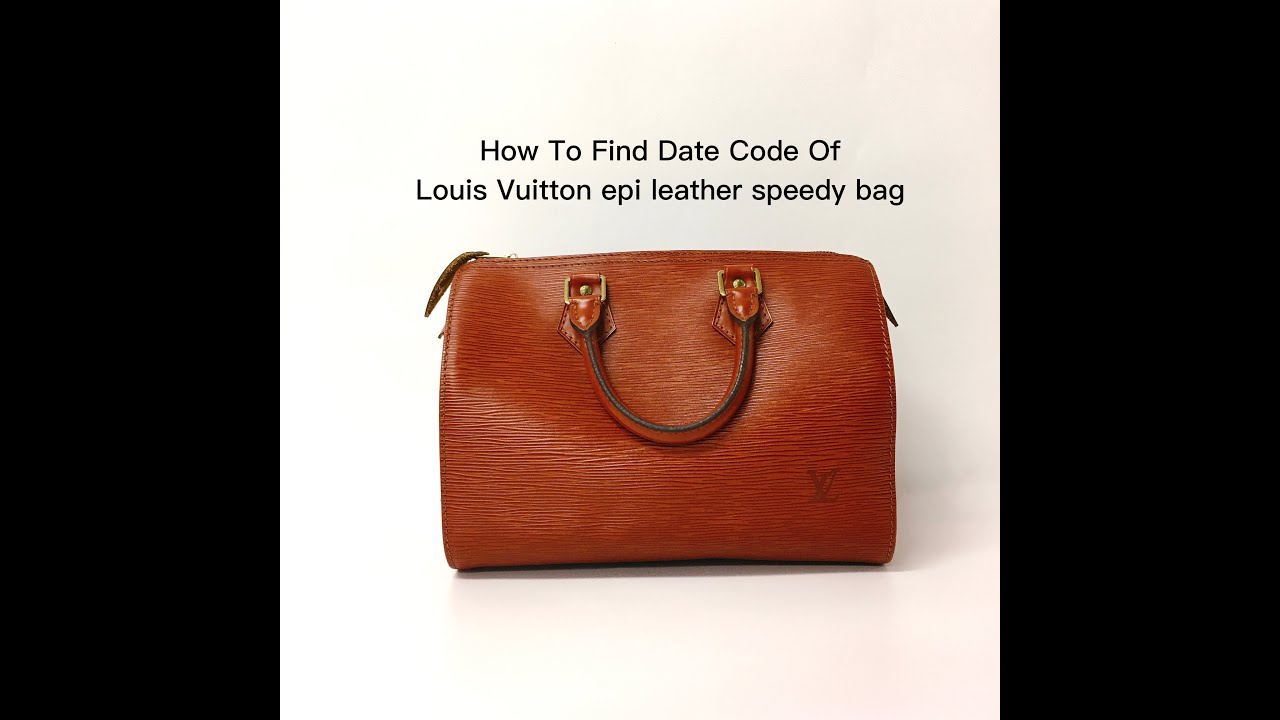 Date Code & Stamp] Louis Vuitton epi leather speedy bag