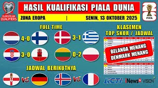 Hasil Kualifikasi Piala Dunia 2026 Tadi Malam ~ BELANDA vs FINLANDIA ~ DENMARK vs YUNANI