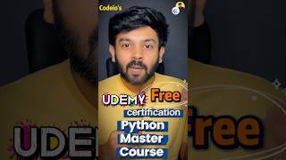 Free Python course with Certificate #codeio #freecourse #udemyfreeonlinecourses #udemy