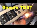 How To Test Fix Power Windows Bad Motor or Switch?