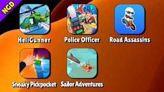 HeliGunner, Police Officer, Road Assassins, Sneaky Pickpocket, Sailor Adventures | New Games Daily screenshot 4