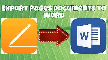 How To Easily Export Pages Document To Word