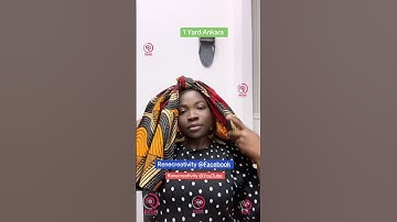 Quick & Easy Ankara Turban Headwrap #tutorial #scarf #shorts