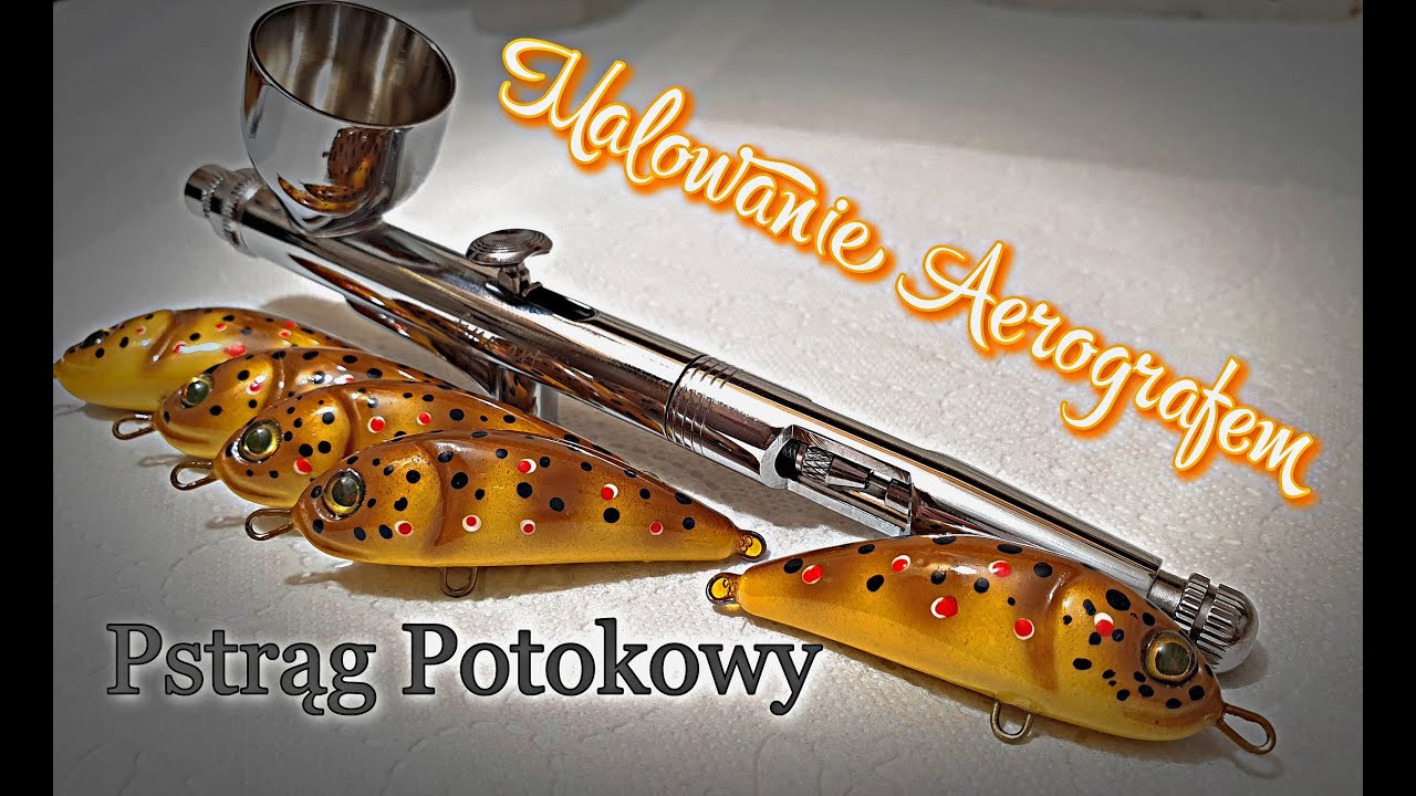 Wobler Handmade | Malowanie aerografem | Pstrąg potokowy | Napisy/Subtitles