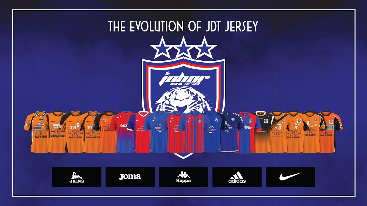 The Evolution of JDT Jersey - YouTube