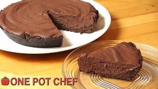 Ultimate No Bake Chocolate Pie | One Pot Chef