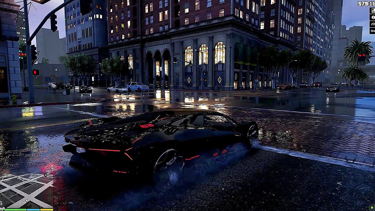 GTA V with Ultra Realistic Graphics Mod! - YouTube
