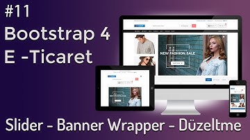 Bootstrap 4 E-ticaret Slider 5. bölüm