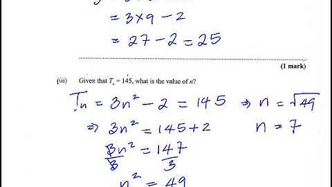 May 2019 Q7 Sequence and Patterns