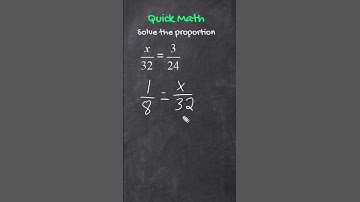 Solve A Proportion By Reducing A Fraction