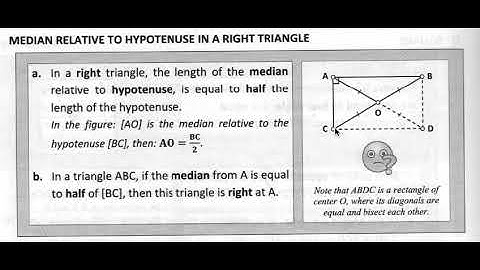 Median Hypotenuse Theorem