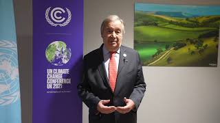 UNSG António Guterres’ statement on the conclusion of the UN Climate Change Conference COP 26