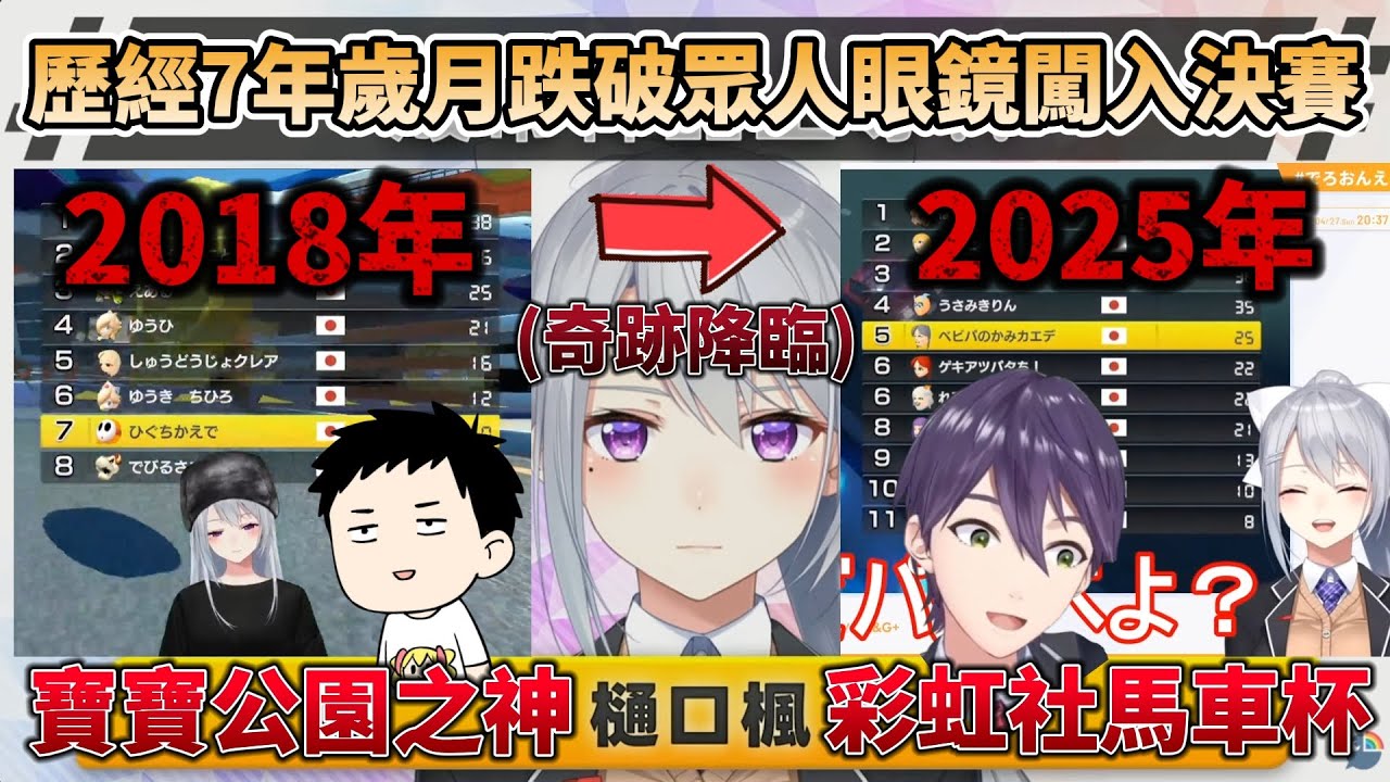 【奇跡神回】歷經7年的歲月，終於靠著寶寶公園突破預選賽的德龍，讓眾人驚訝不已，德龍超熱血2025年彩虹社馬車杯【樋口楓/でろーん/剣持刀也/笹木咲/社築/シェリン・バーガンディ】