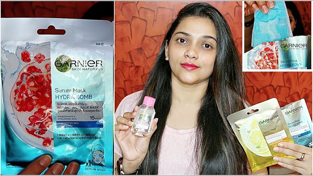 ОБЗОР И ДЕМО-ПРИМЕНЕНИЕ МАСКИ-СЫВОРОТКИ GARNIER HYDRA BOMBA | КАК ПОЛУЧИТЬ СИЯЮЩУЮ КОЖУ ЗА 15 МИН...